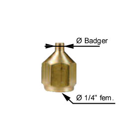 Adapter Badger x 1/4 F