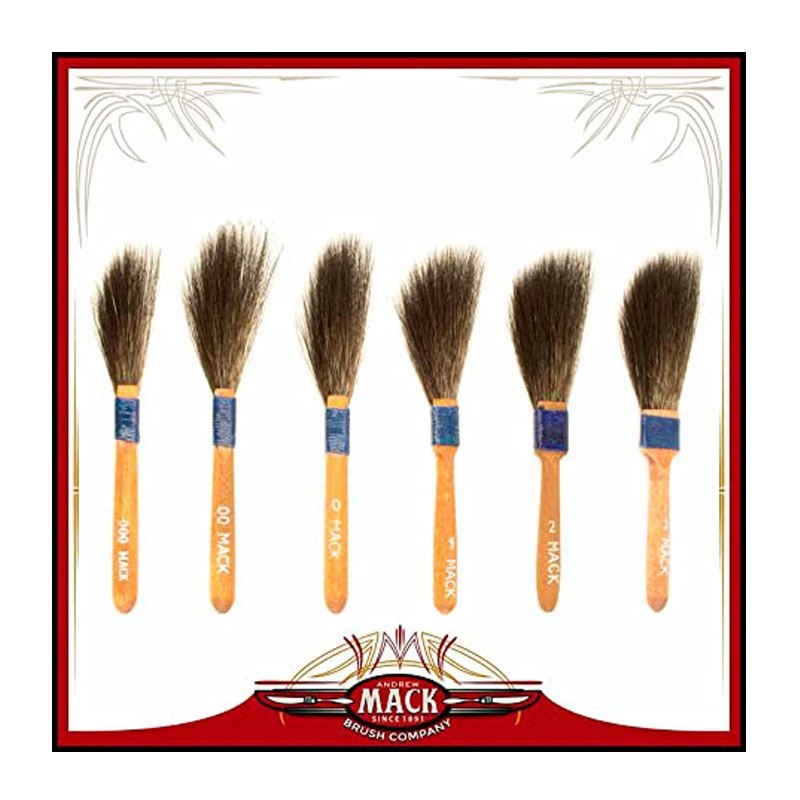 Brosse pour pinstriping Andrew Mack Series 10 Taille 0000 