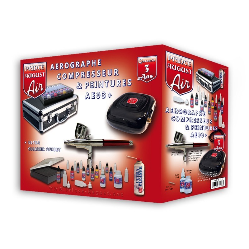 copy of AE05+ – Air Ultimate Aérographe HD Compresseur Peintures Accessoires + UC01
