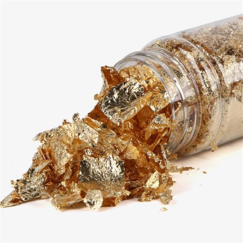 Copeaux feuilles d'or, silver et de cuivre alimentaire, maquillage - STDS KUSTOM